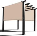 Alion Home Waterproof Pergola Cover - Universal Replacement Canopy (12' L x 9' W, Beige)
