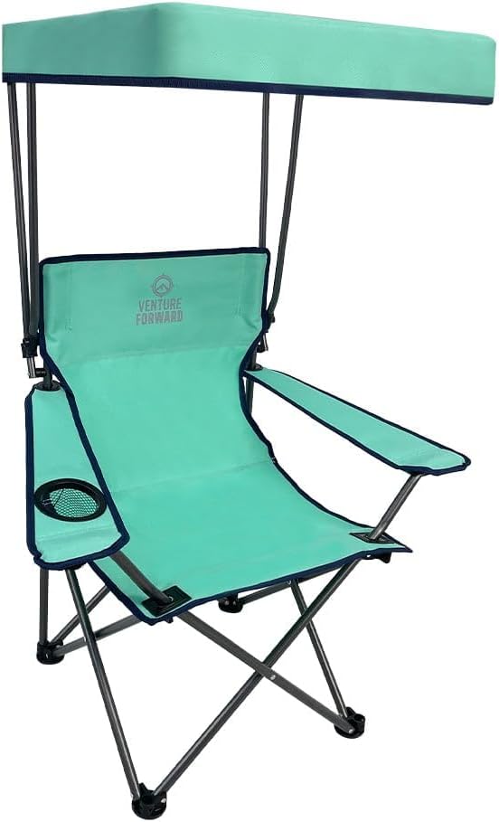venture forward youth outdoor canopy chair with adjustable shown in use