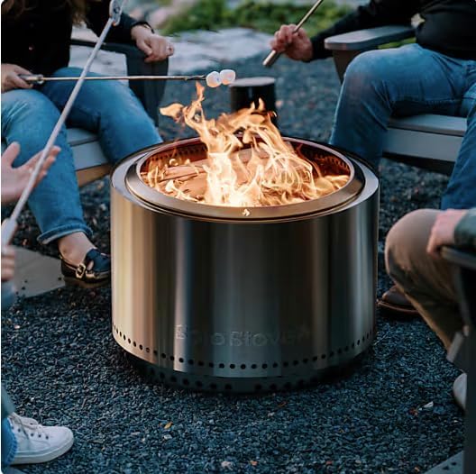 Solo Stove Basecamp 24" Fire Pit w/Stand | Smokeless Wood Burning Fire Pit