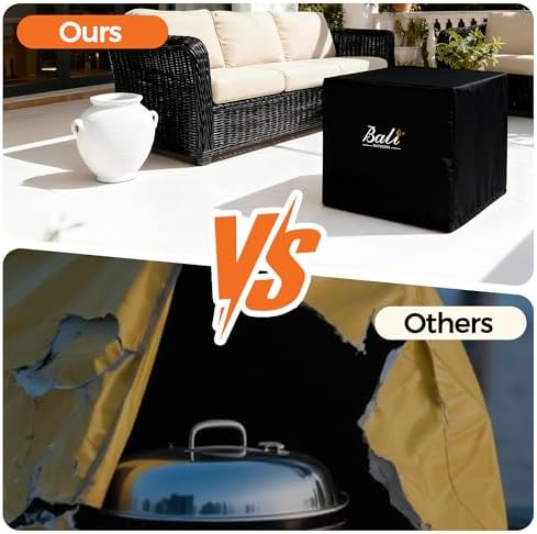 BALI OUTDOORS 32 Inch Square Patio Fire Pit Table Cover