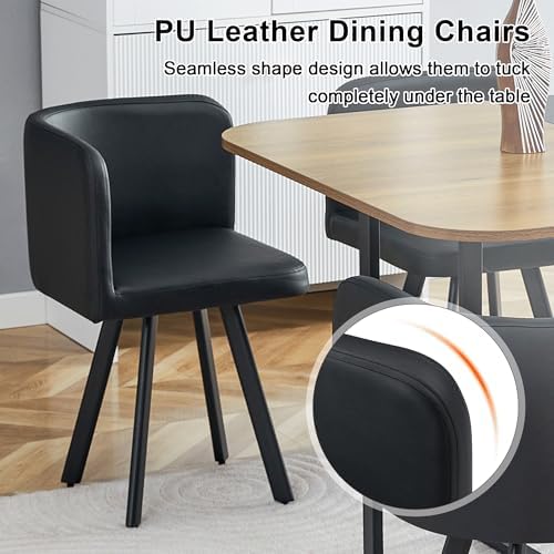 7-Piece Dining Table Set for 6,Modern Dining Room Table Set for 6 with Cushioned Chairs,59" Wood Kitchen Table Set for Home, Apartment,Office,Conference Room,Small Spaces, Space-Saving