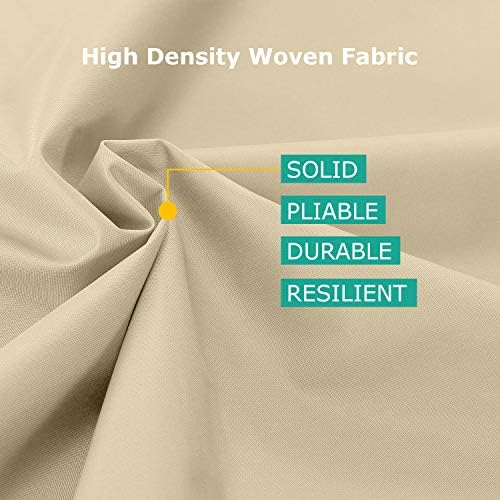 SunPatio Outdoor Daybed Cover Waterproof, 85"L × 88"W × 35"/16"H, Beige