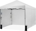 Tunbne 10X10 Pop Up Canopy Tent with 4 Sidewalls, Outdoor, One Push Setup