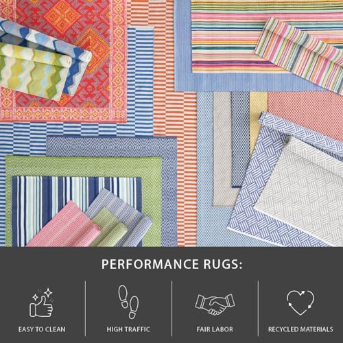 Dash & Albert Herringbone Black/Ivory Indoor/Outdoor Rug, 7'6"x9'6"