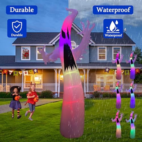 SEASONBLOW 12FT Halloween Inflatable Terrible Ghost Outdoor Decoration