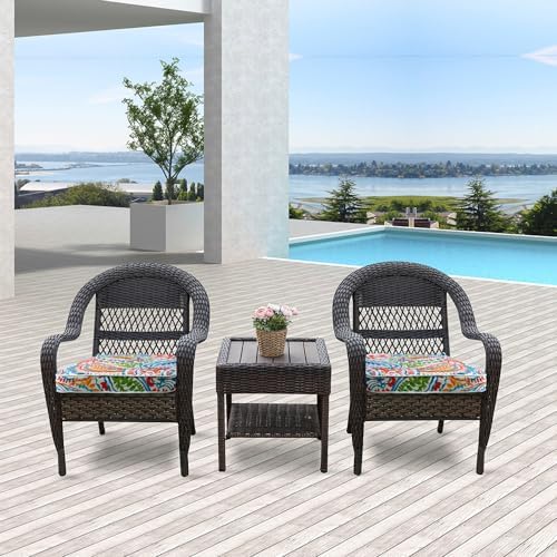 JMGBird Outside Chair Cushions Outdoor Cushions for Chairs