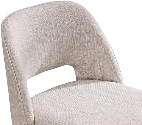 Swivel Bar Stools, Set of 2, 26" Counter Height, Beige