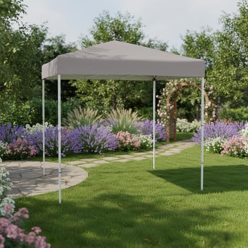 Garden Winds Reinforced RipLock 350 Replacement Canopy Top Cover Compatible with Ozark Trail 4' x 6' Outdoor Pop Up Canopy Model FGA64S1 - Slate Gray