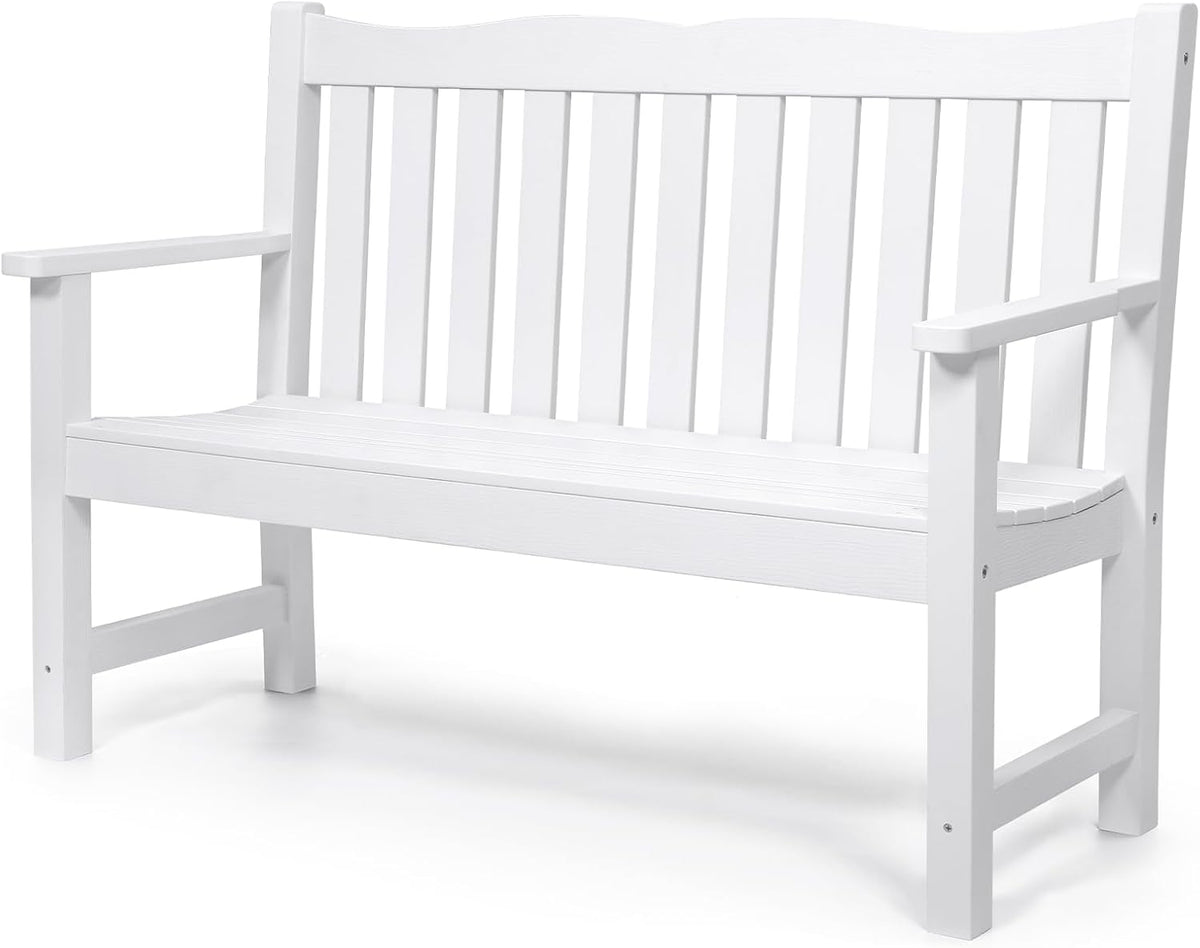 Stoog 2-Person Outdoor Bench with 800 lbs Capacity, Never Fade or Rot
