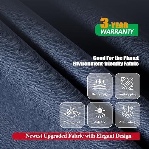 F&J Outdoors Patio Chair Covers, Grey, 40" W x 40" D x 36" H, 1 pc