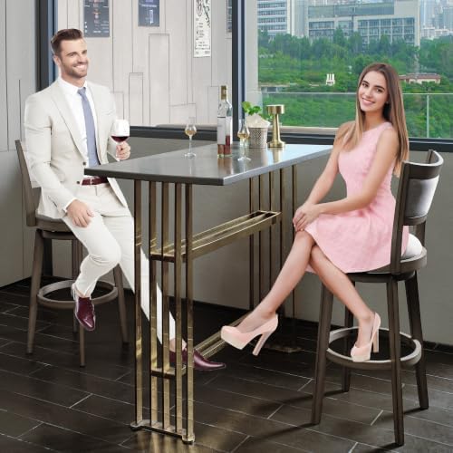 PrimeZone Swivel Bar Stools Set of 2, 30" Bar Height Barstools