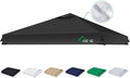 ACEPIC Upgraded 10x10 Canopy Replacement Top with Air Vent(Black, Top Only)