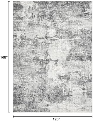 DMOYEST 10x14 Area Rug for Living Room Washable Abstract Indoor Carpet