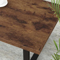 IBF Rustic Brown Coffee Table, Industrial Wood Living Room Table 39 Inch