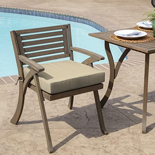 Arden Outdoor Seat Pad Chair Cushion, 21x21, Tan