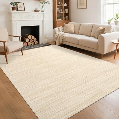 Garvee Living Room Rug 5x7 Modern Solid Color Area Rug for Bedroom, Camel