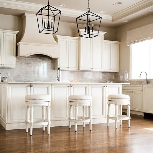 Maven Lane Pullman Backless Counter Stool, White Oak, 26"
