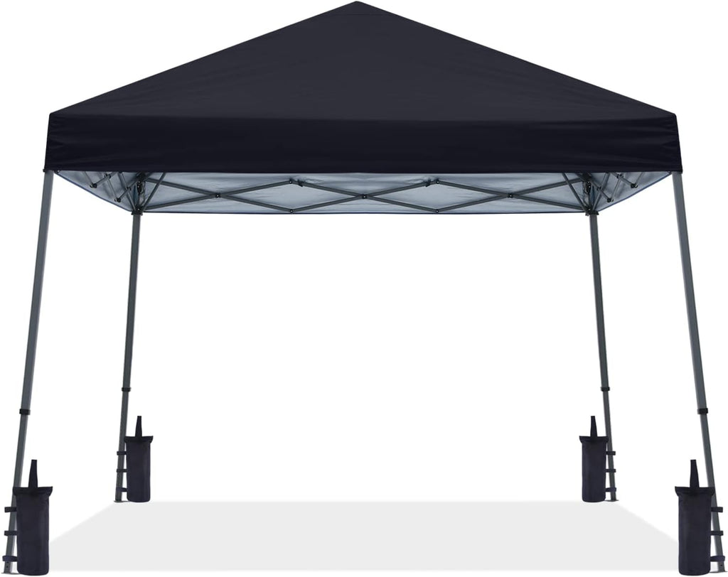 ABCCANOPY Stable Pop up Outdoor Canopy Tent 10 x 10 ft Base / 8 x 8 ft Top, Black