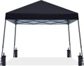 ABCCANOPY Stable Pop up Outdoor Canopy Tent 10 x 10 ft Base / 8 x 8 ft Top, Black