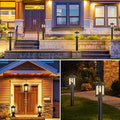 FILIYANO Dusk to Dawn Outdoor Post Lights, Pier Base Included, 1 Pack