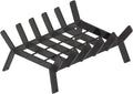17″ Fireplace Grate, Fireplace Log Holder, Wood Stove Grate, Black