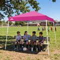 EAGLE PEAK 10x10 Slant Leg Pop Up Canopy Tent, Pink