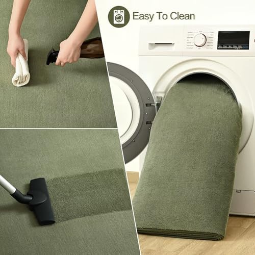 Large 6x9 Area Rugs for Bedroom Living Room, Soft Low-Pile Modern Dorm Rug