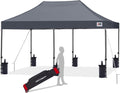 ABCCANOPY Patio Pop Up Canopy Tent 10x20 Commercial-Series (Dark Gray)