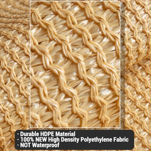COOLBOYS 20'x 26' Sun Shade Sail Rectangle Sand UV Block Outdoor