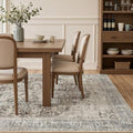 Tortania Area Rug 9x12 Living Room Rug Washable Soft Brown/Blue