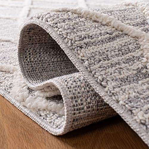 SAFAVIEH Area Rug 10x14 - Marrakesh Collection - Large - Beige, Moroccan Trellis Design with Tassel Detail, Non-Shedding & Easy to Clean, Ideal for Living Room, Bedroom, Dining Space (MRK517C)