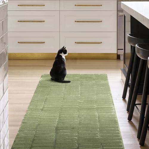 nuLOOM Kailani Green Geometric Washable Area Rug, 8' x 10'