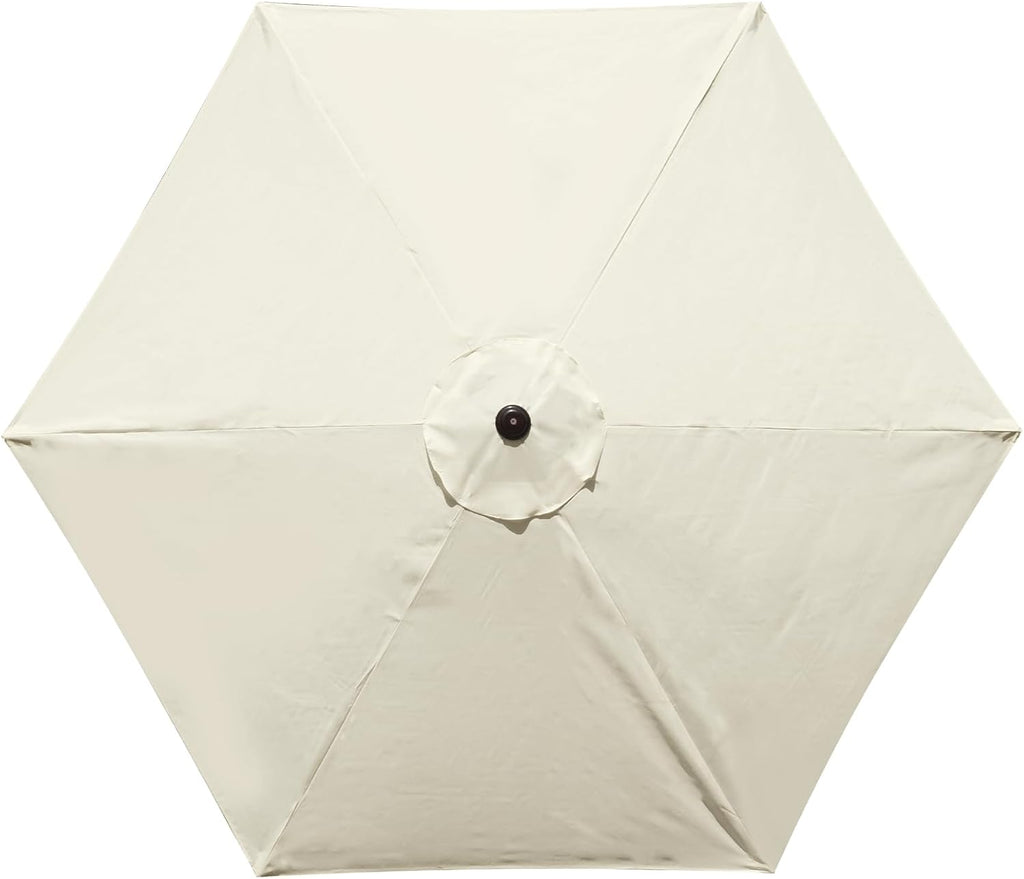 10 feet patio umbrella replacement canopy for 6 shown in use