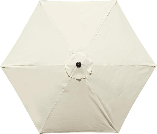 10 feet patio umbrella replacement canopy for 6 shown in use