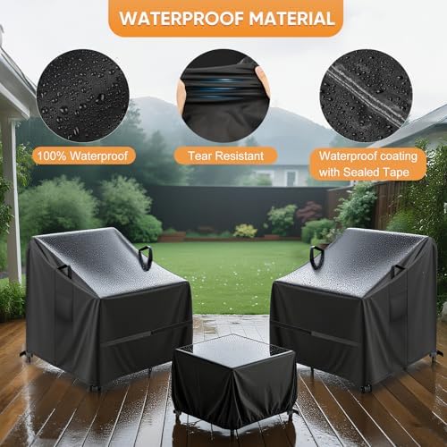 Covers for Devoko/Greesum 3 Pieces Patio Furniture Bistro Sets