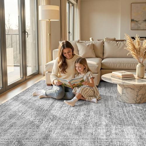 cotiled 9x12 Area Rugs Abstract Distressed Washable Large Living Room Rug