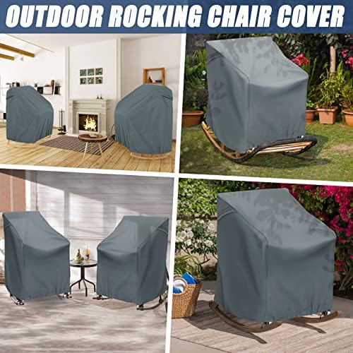 2 Pack Patio Chair Covers Waterproof Outdoor Rocker Chair Cover