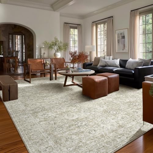 Machine Washable Rugs for Living Room: 10x14 Area Rugs for Bedroom
