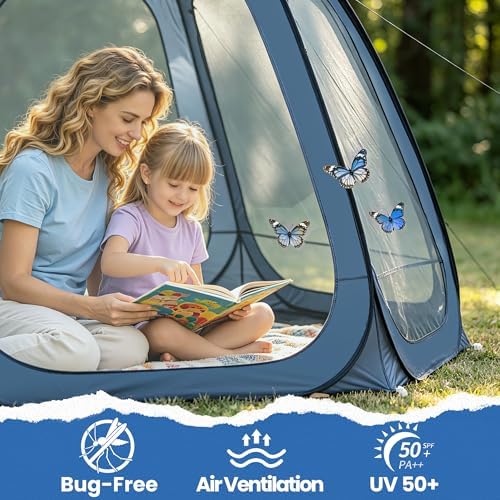 WildFinder 10x10 Pop Up Screen House Tent, Screened Canopy with Mesh Walls
