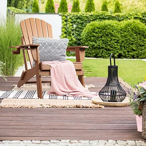FUNBERRY Oversized Folding Adirondack Chair, Fire Pit Chairs 400LBS