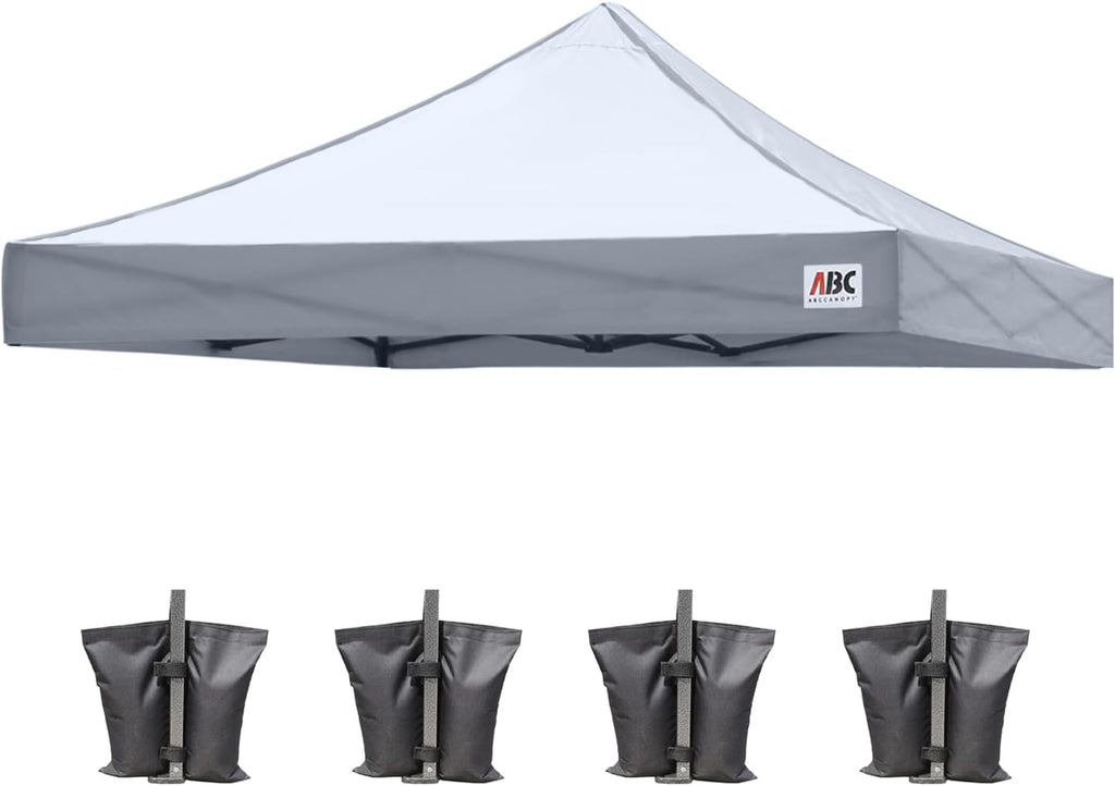 ABCCANOPY Replacement Canopy Top for Pop Up Canopy Tent 10x10 Gray