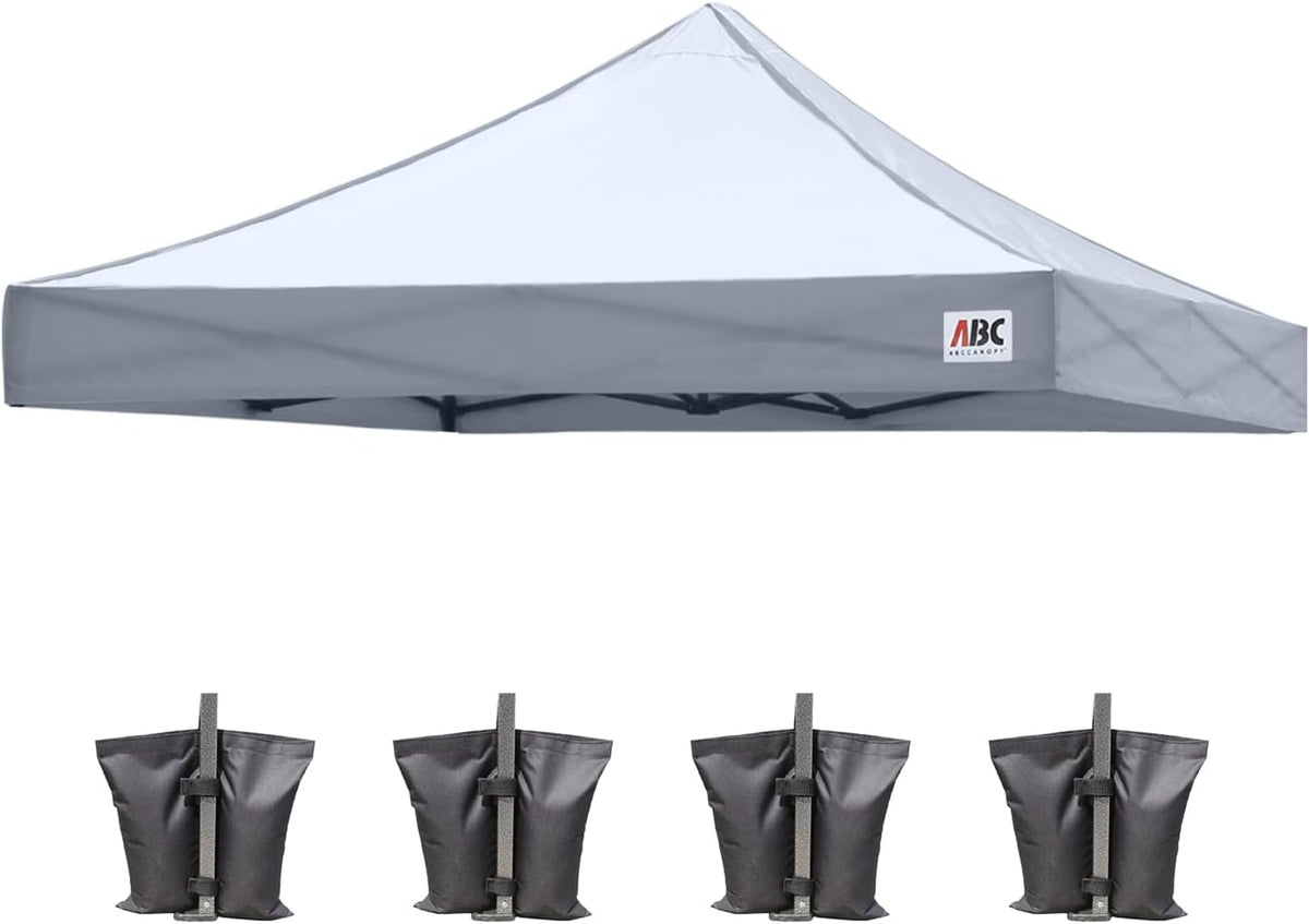 ABCCANOPY Replacement Canopy Top for Pop Up Canopy Tent 10x10 Gray