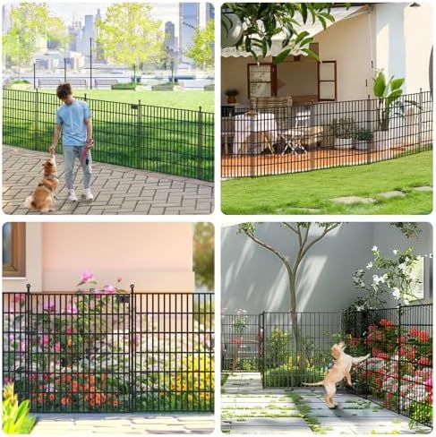 10 Panel No Dig Decorative Garden with Gate 32" H x 24.2'L