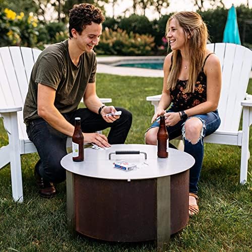 Breeo X Series Lid 24 - Stainless Steel Fire Pit Cover & Firepit Lid