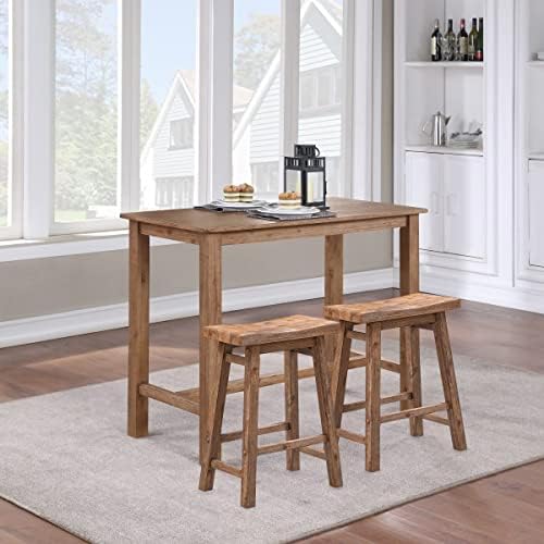 Sonoma Backless Saddle Counter Stool - Weathered Barn
