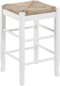 Boraam Square Rush Backless Counter Height Kitchen Stool - Cream