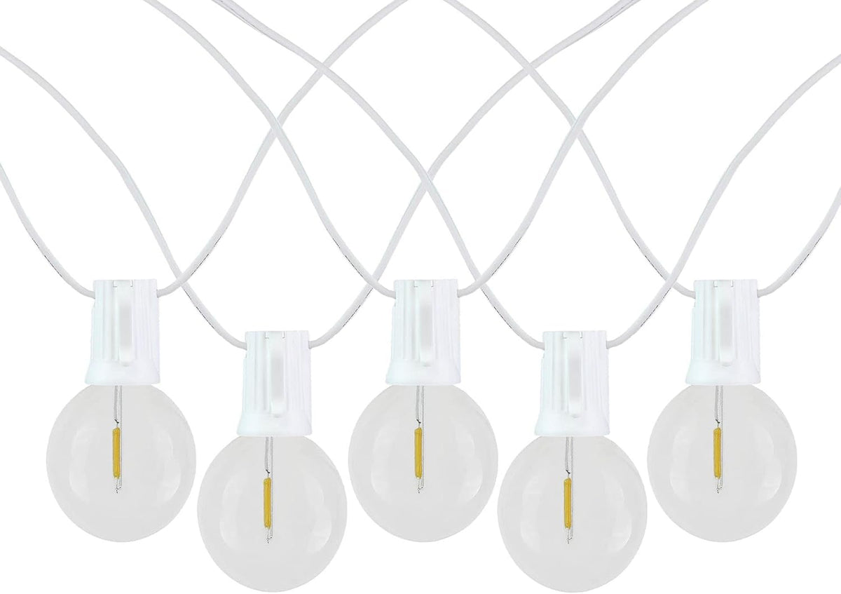 novelty lights 25 feet g50 led patio string on a desk or shelf