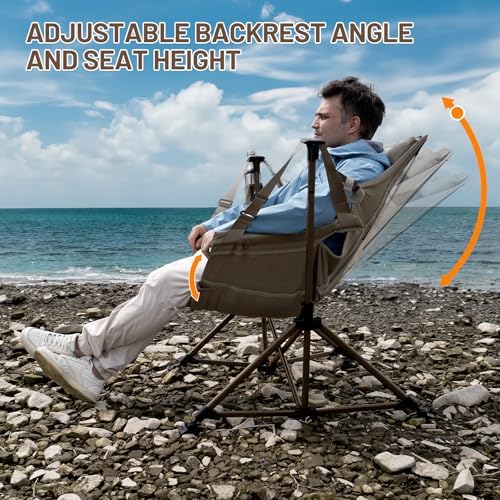 TIMBER RIDGE Hammock Camping Chair, Oversized Swinging Chair, 400lbs Load