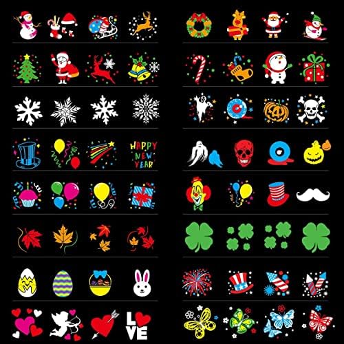 Christmas Halloween Lights Projector Outdoor,Syslux Holiday Projector Lights,16 HD Slides LED Waterproof Light Indoor Lights with Remote Control for Party Garden Halloween Xmas Landscape Decor