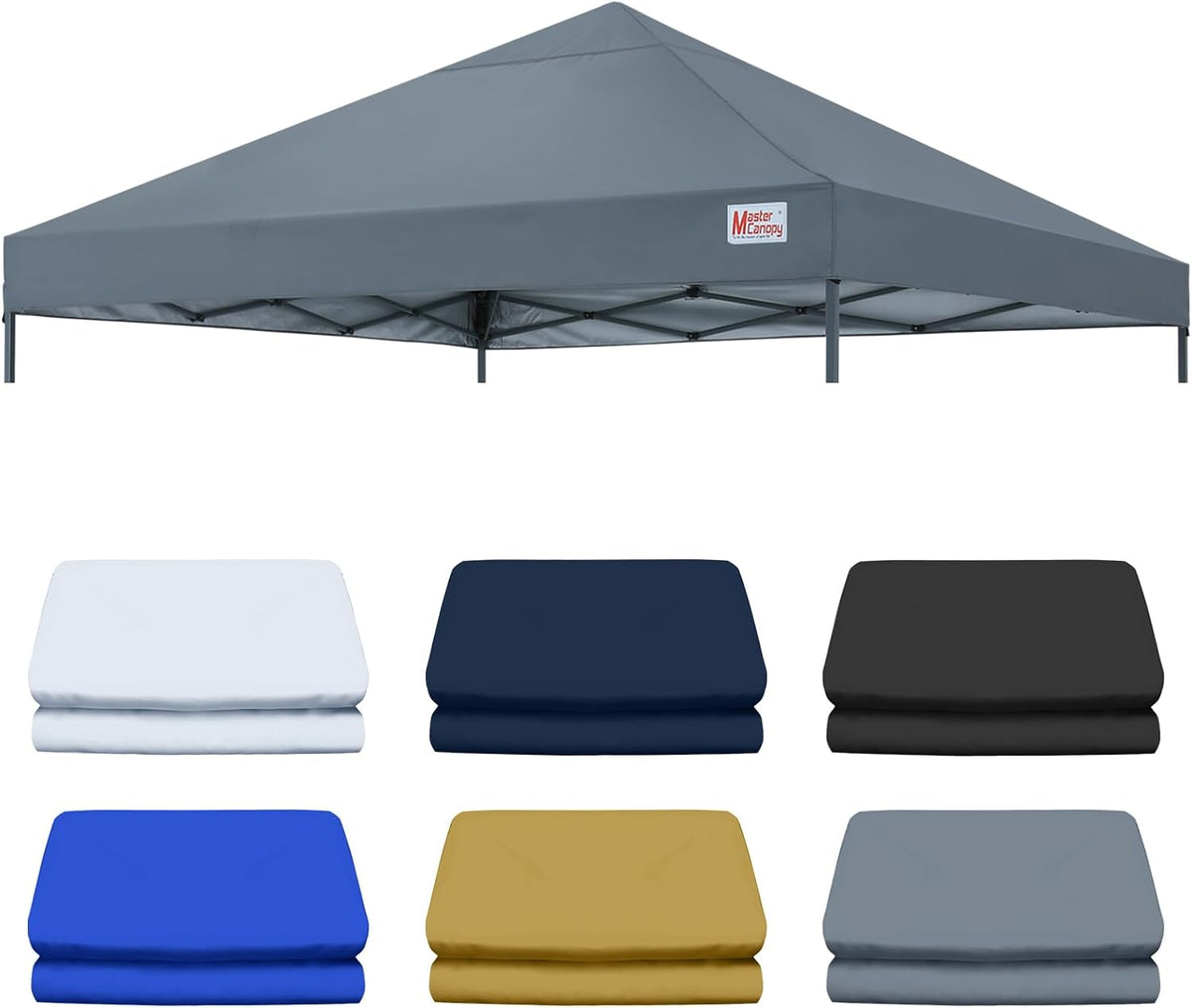 MASTERCANOPY 10x10 Replacement Pop Up Canopy Top Dark Gray